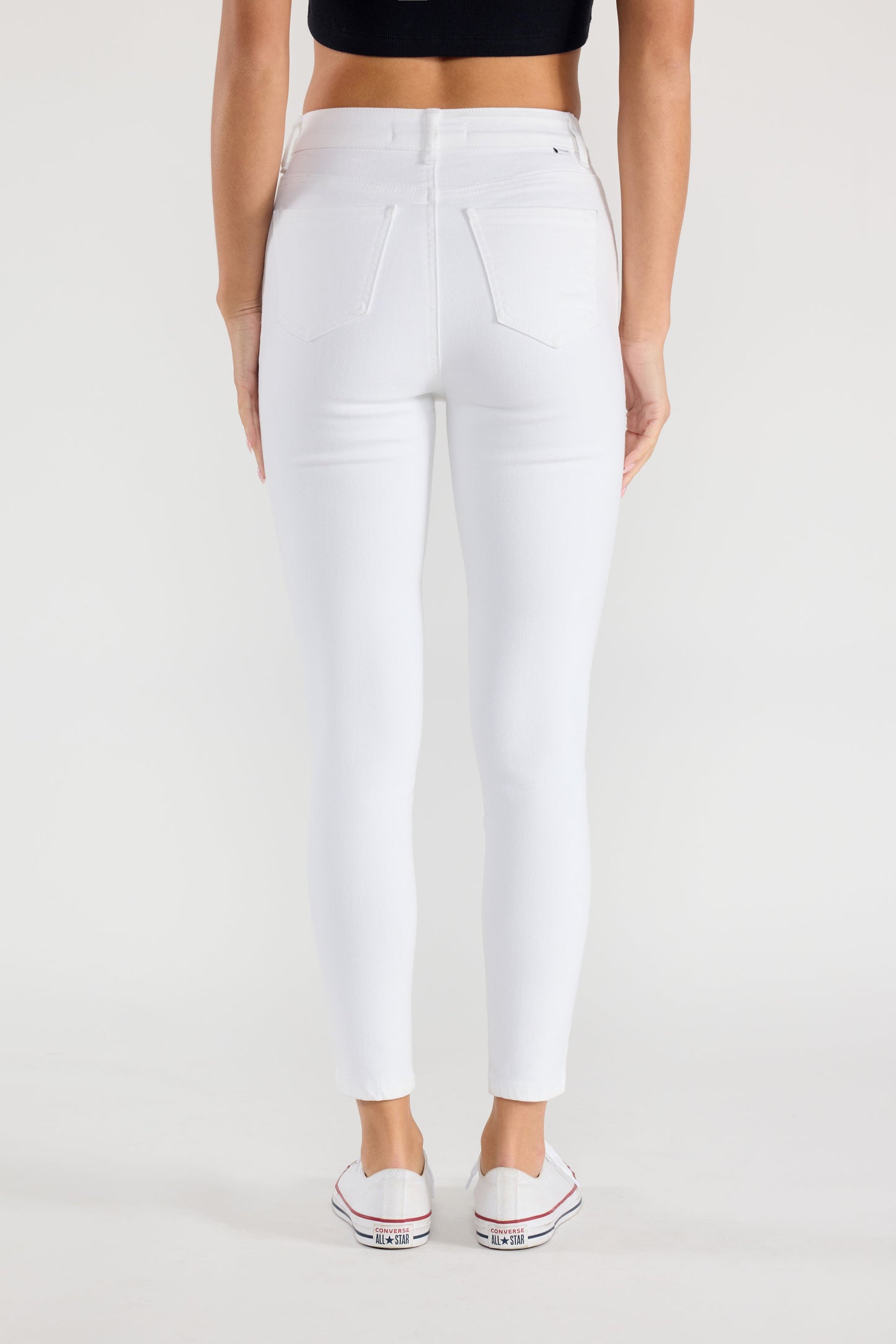 High Rise Ankle Skinny Jeans