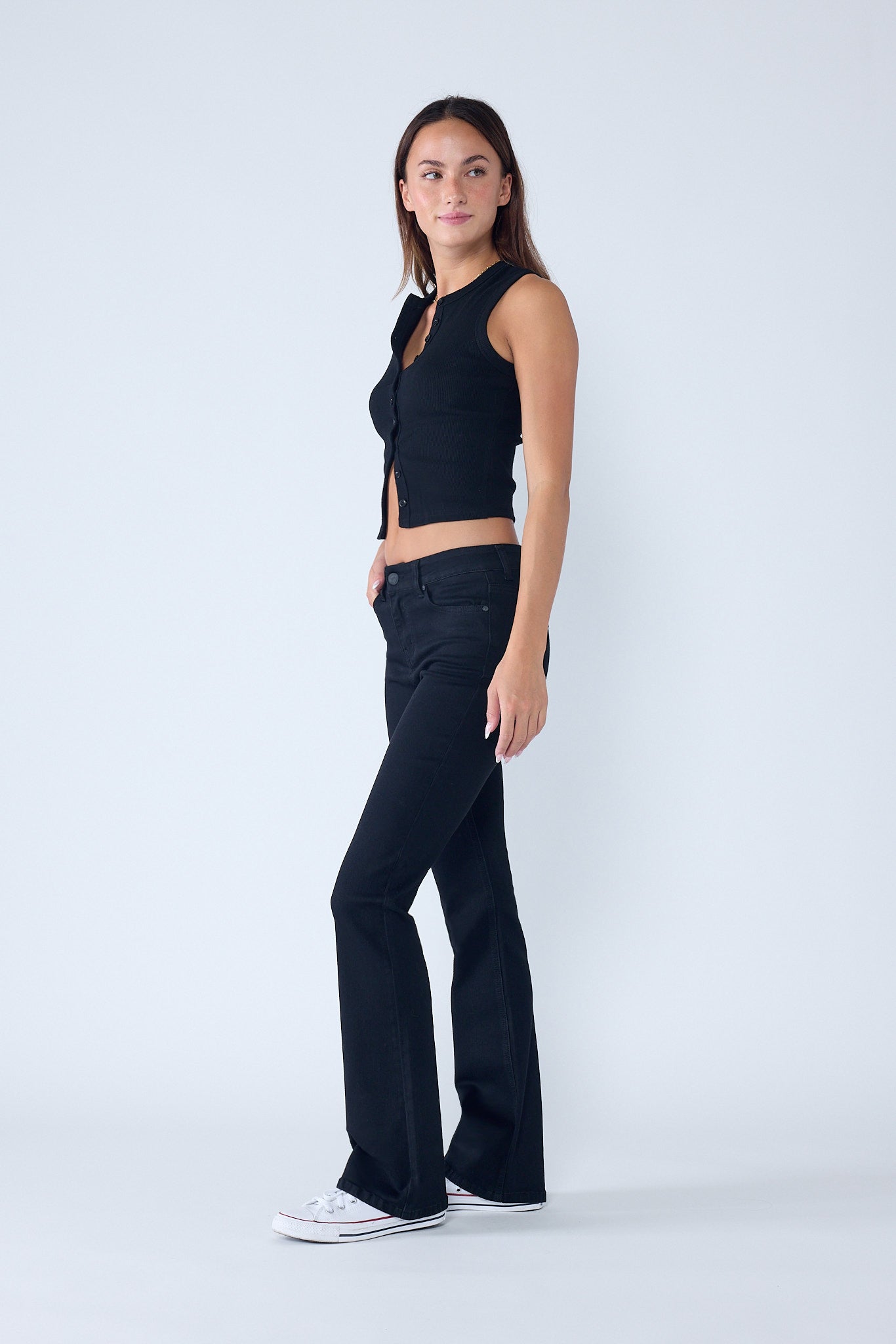 High Rise 5-Pocket Bootcut Jeans