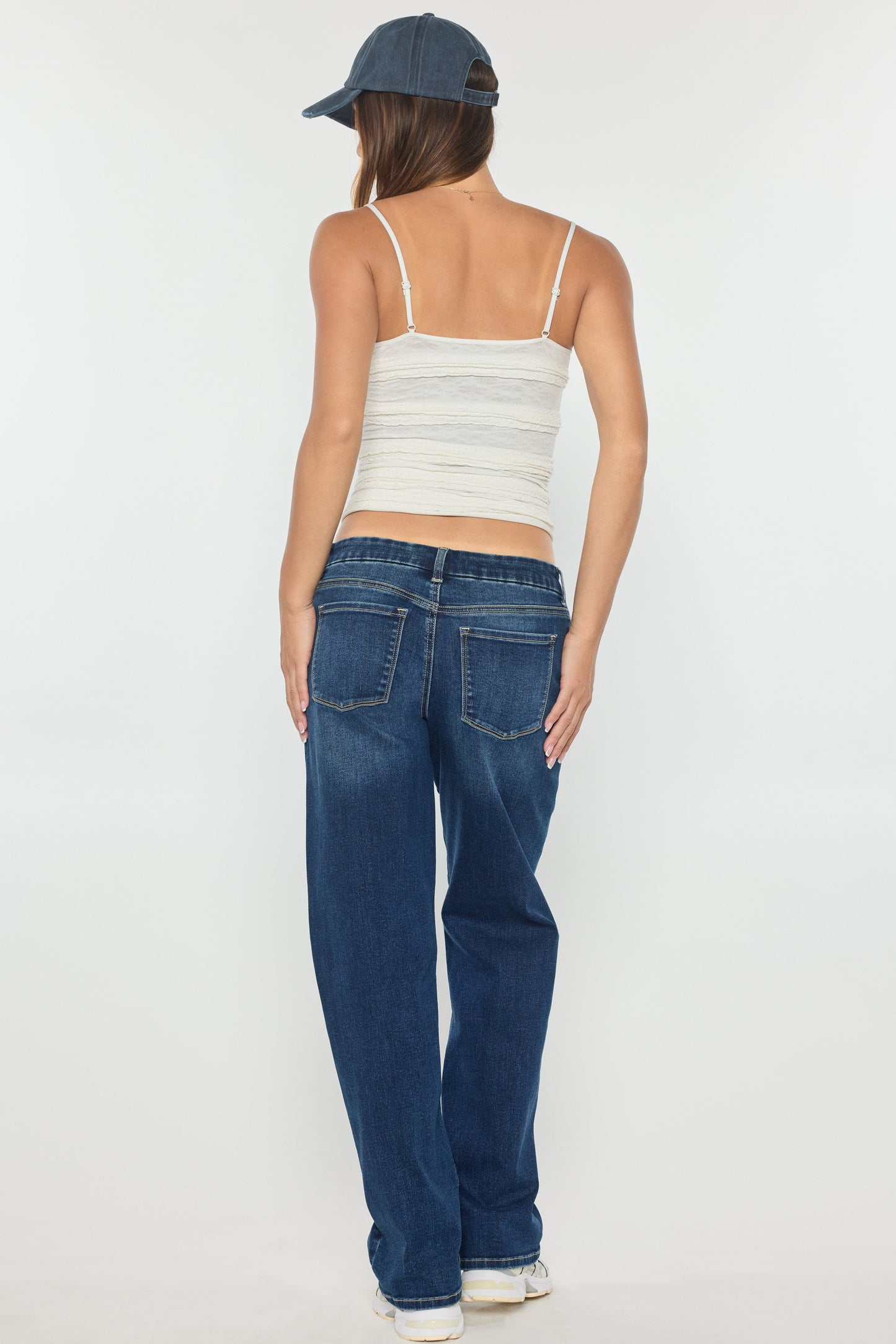 Mid Waist Loose Straight