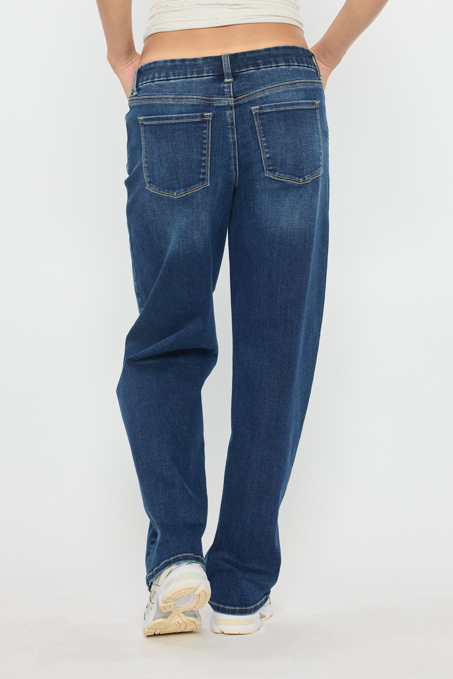 Mid Waist Loose Straight