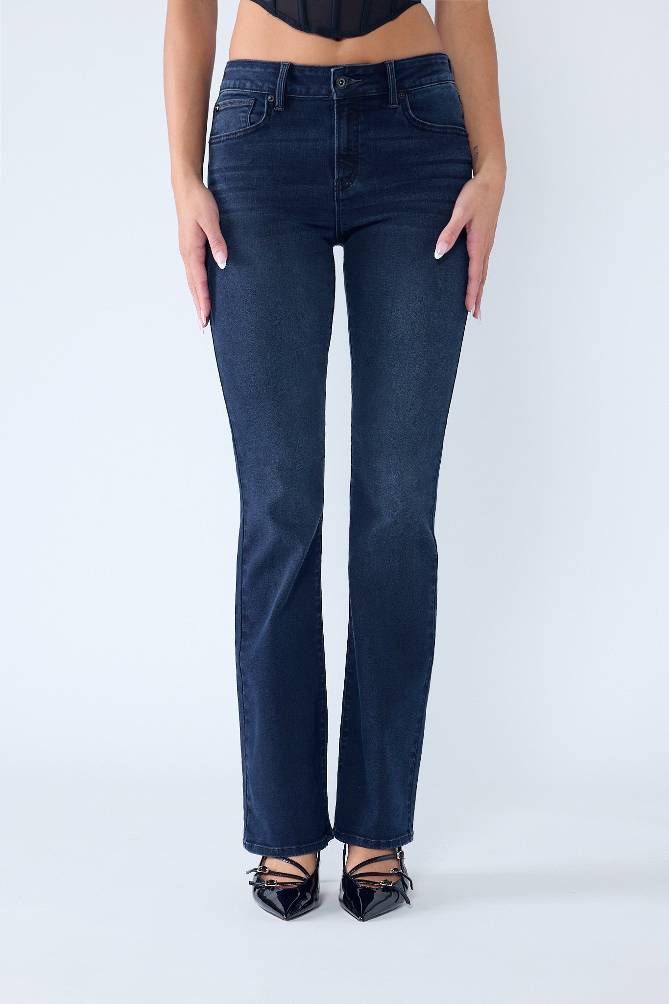 High Rise Bootcut Jeans