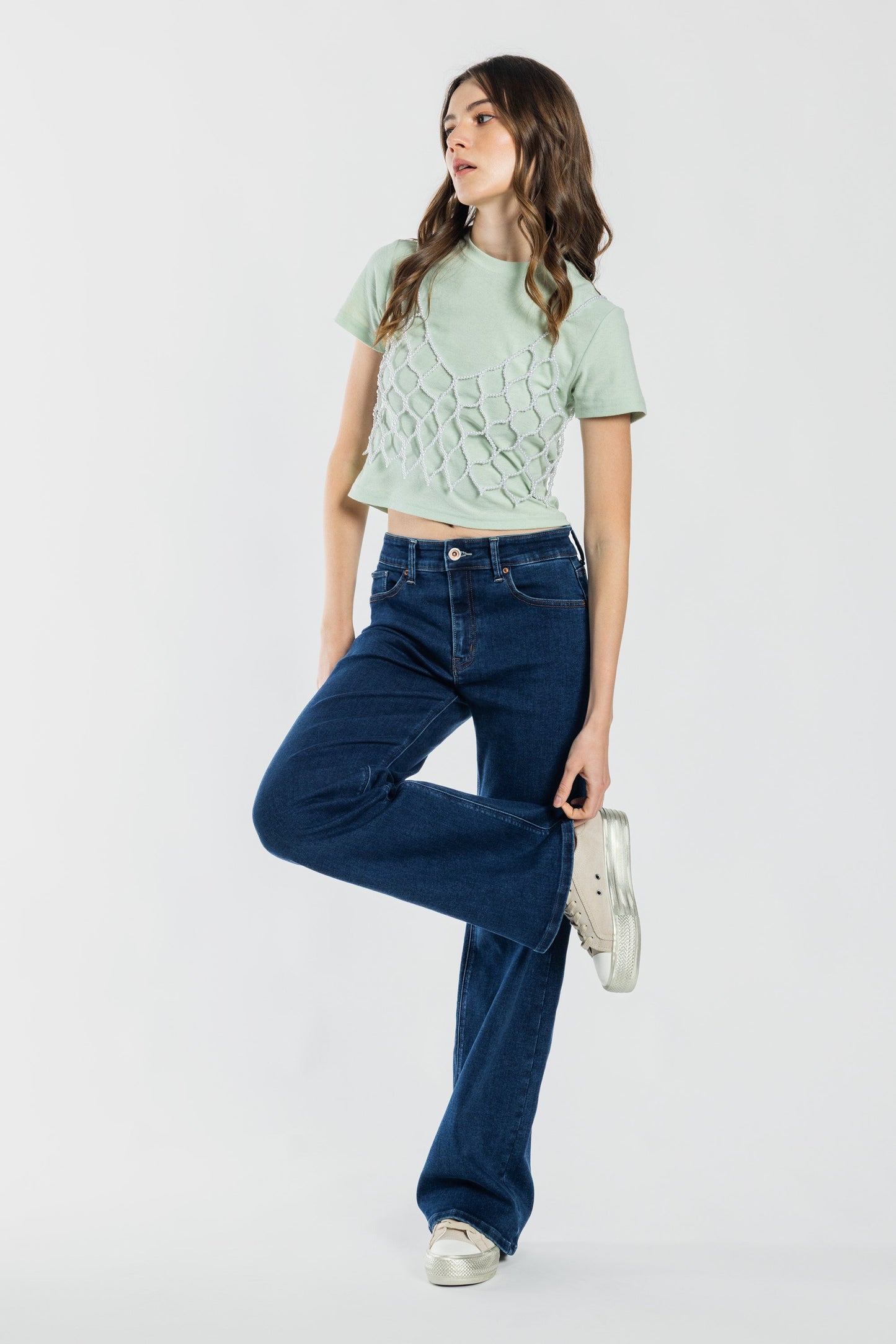 Mid Waist Relaxed Wide Leg