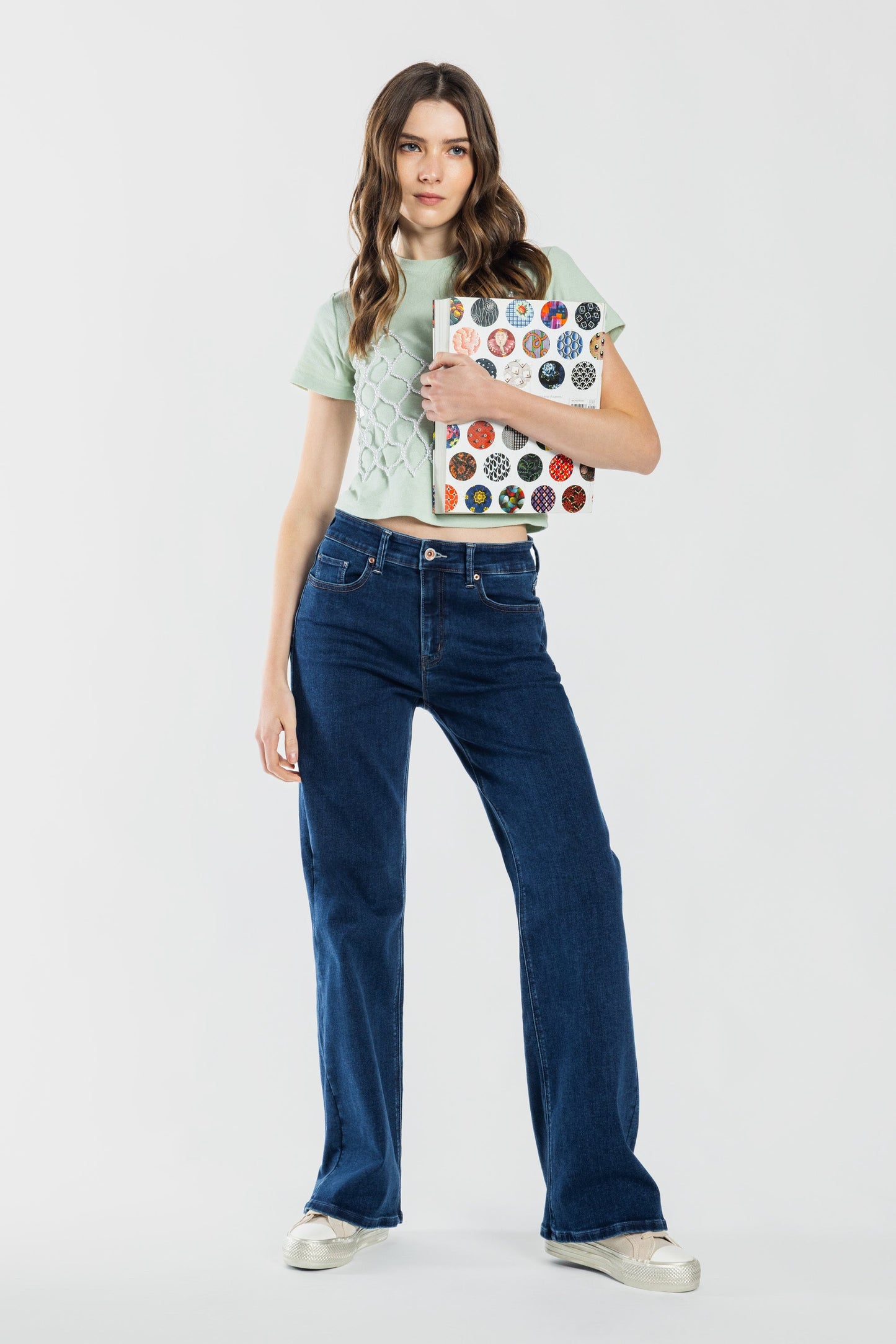 Mid Waist Relaxed Wide Leg
