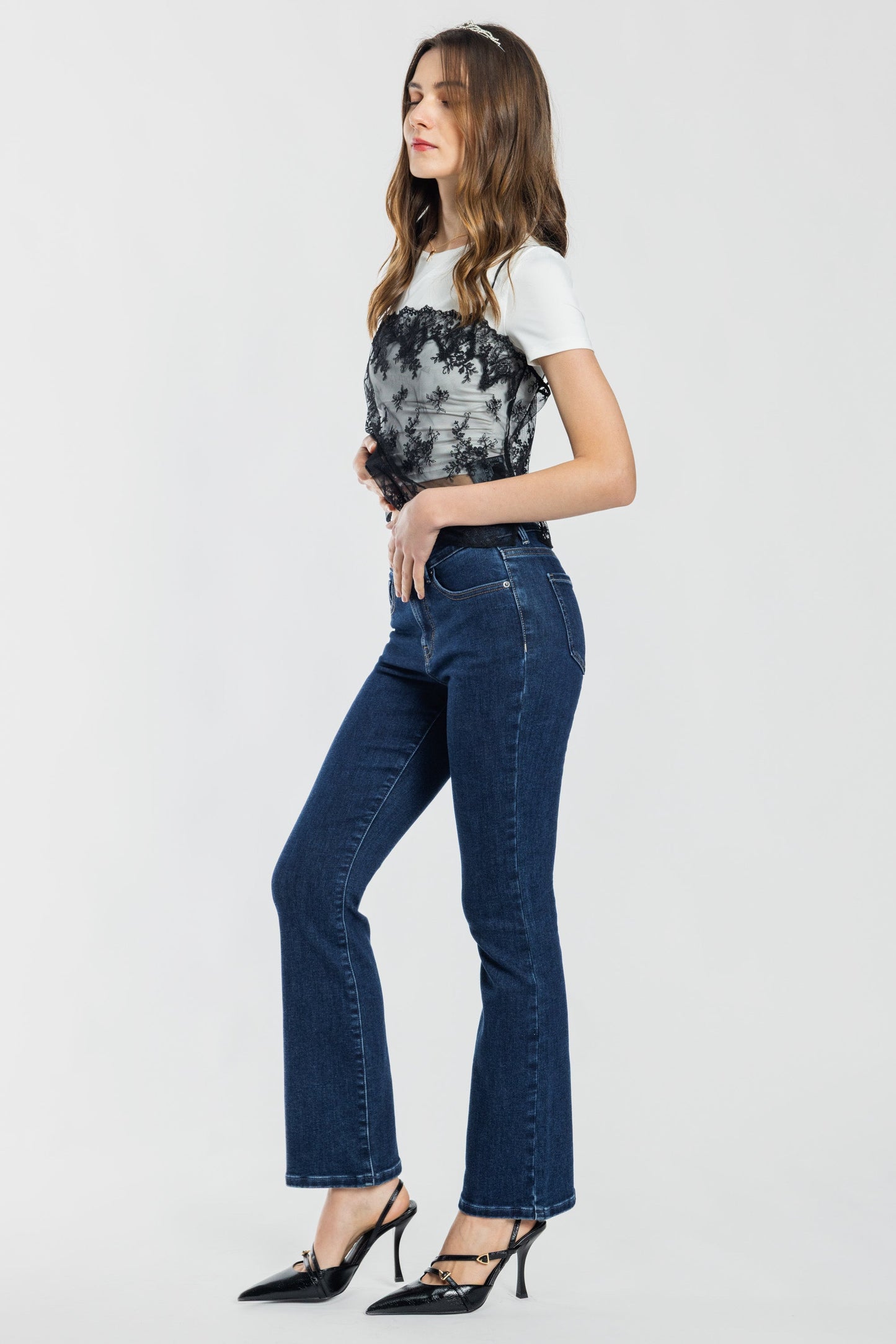 High Rise Baby Bootcut