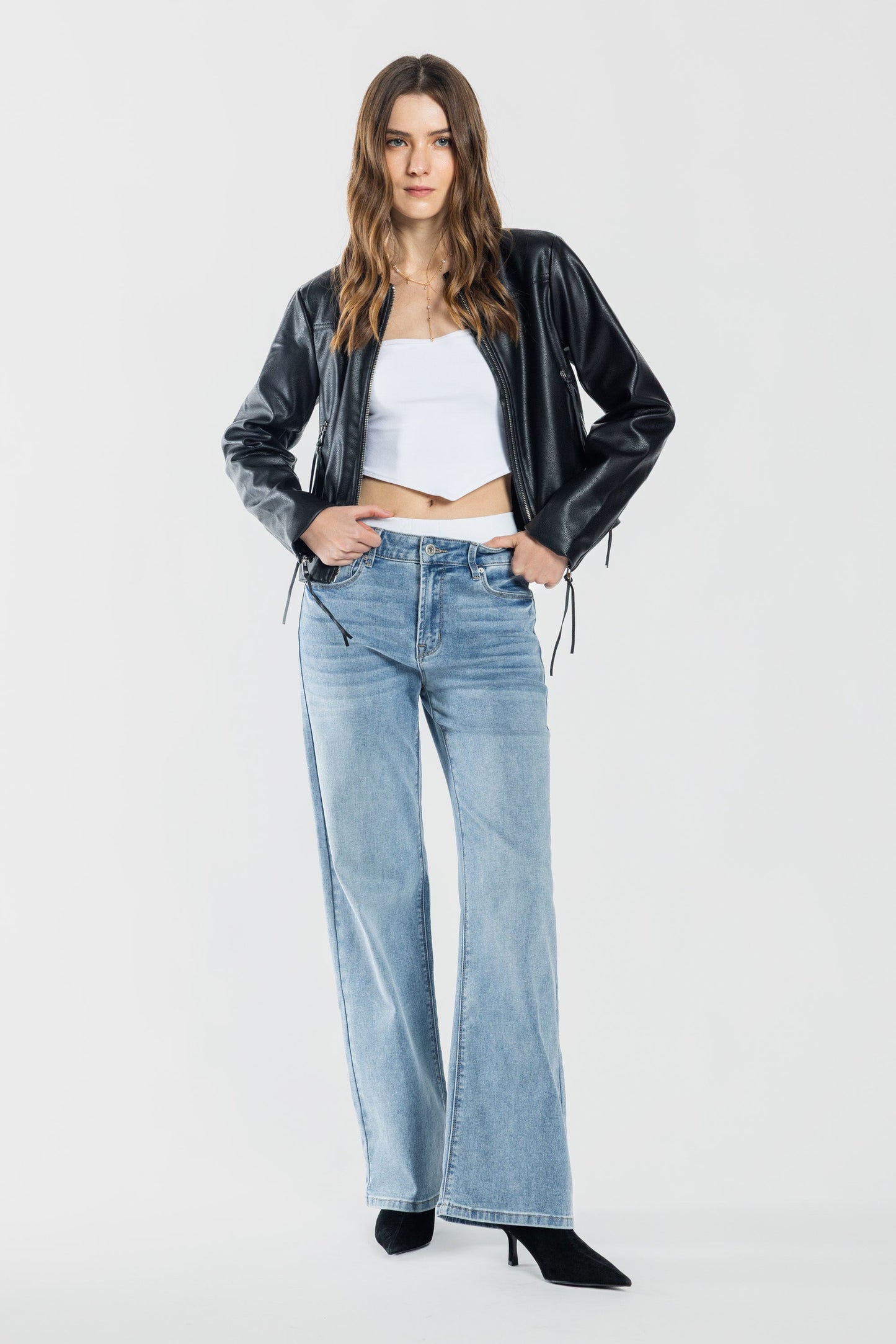 High Rise Wide Leg