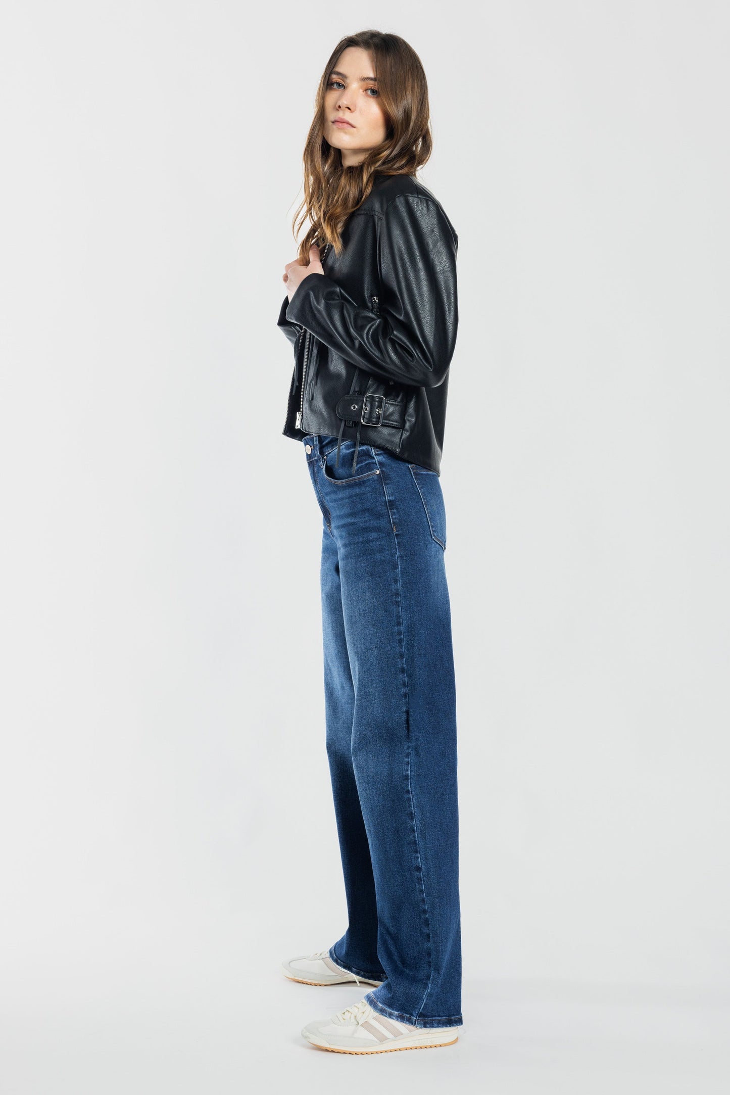 Mid Waist Loose Straight