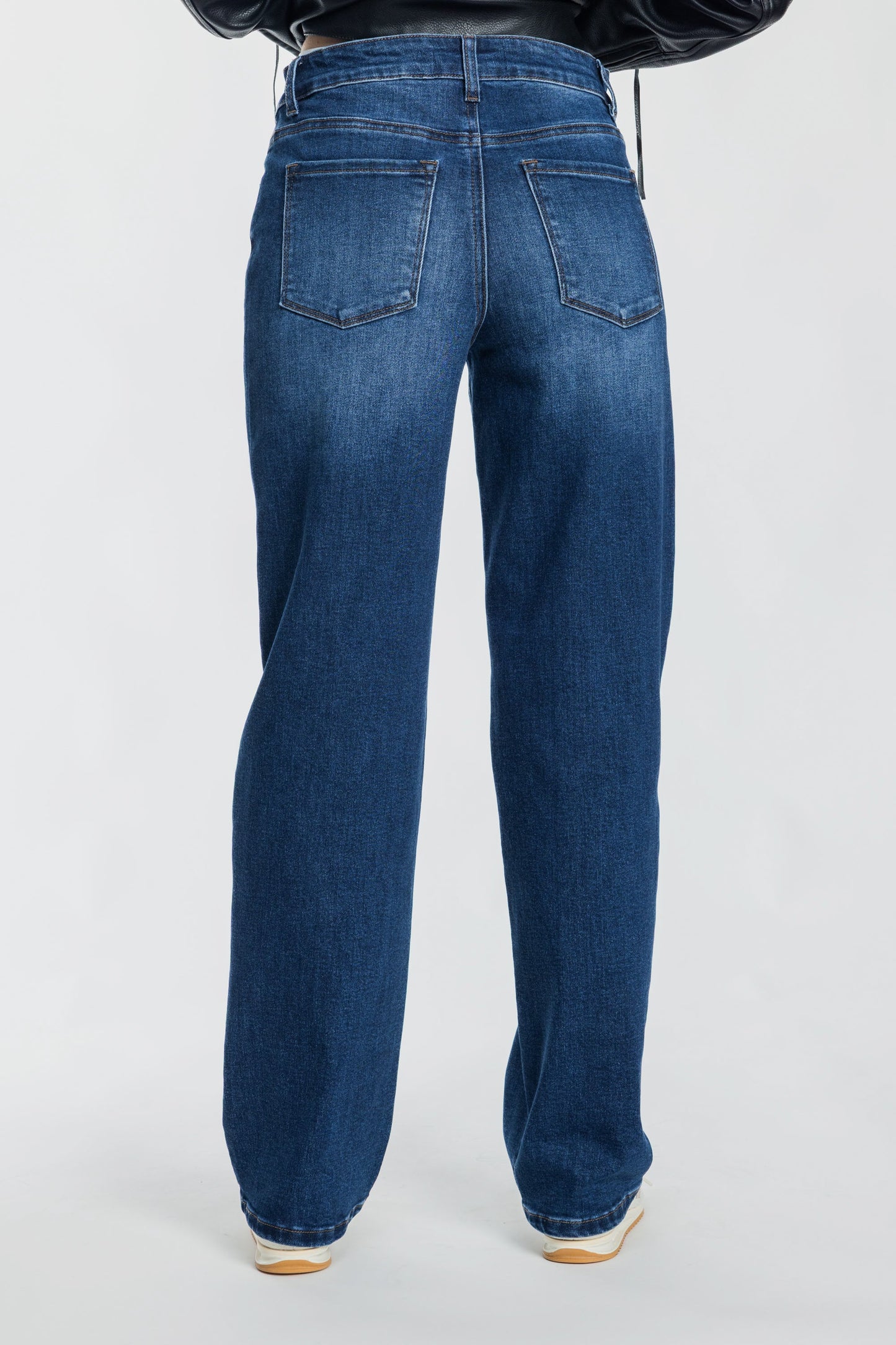 Mid Waist Loose Straight