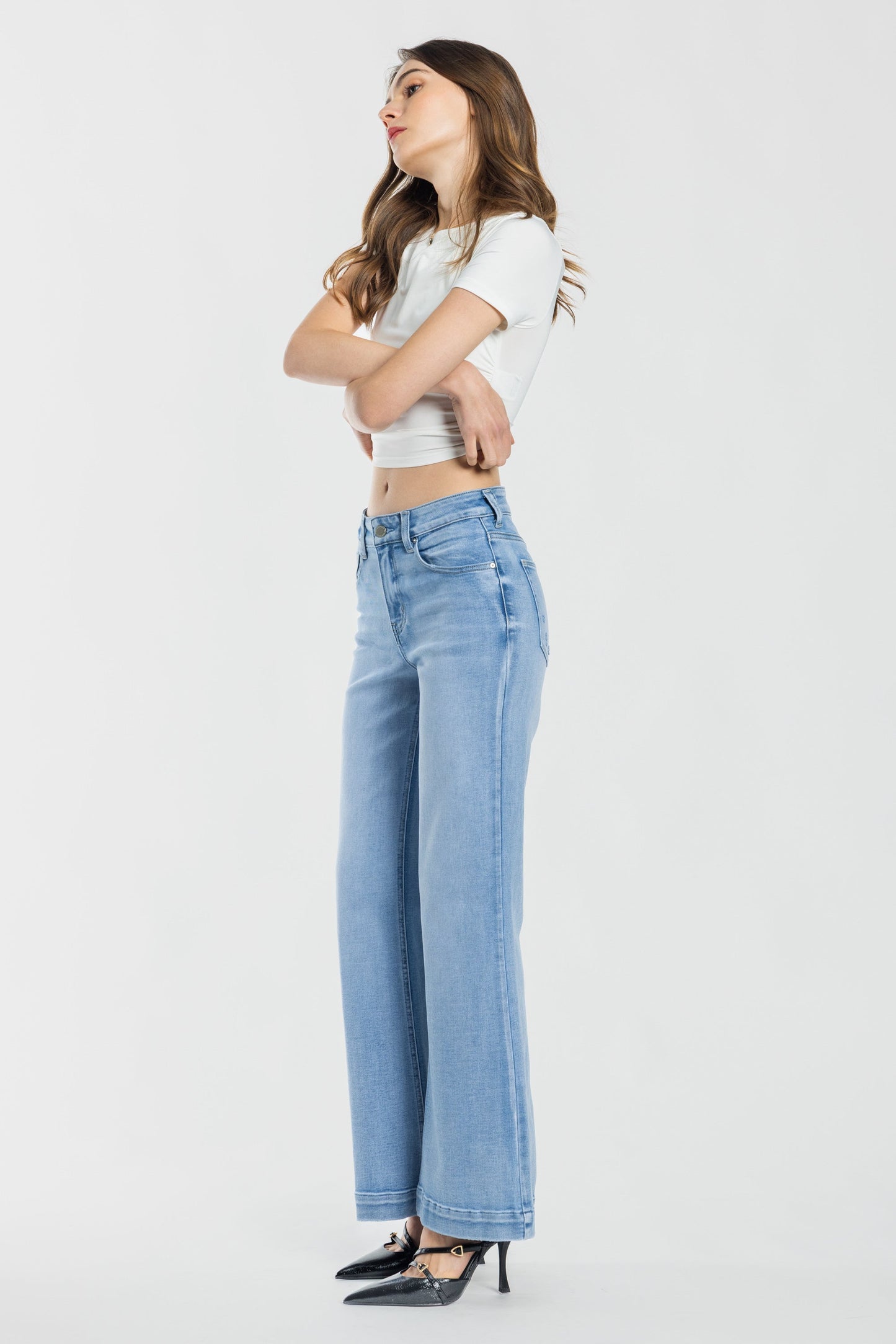High Rise Wide Leg